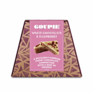 Goupie White Chocolate & Raspberry -valkosuklaakonvehdit 160 g